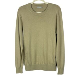 Everlane Organic Cotton Blend Casual Preppy Tan Long Sleeve Sweater Size Medium